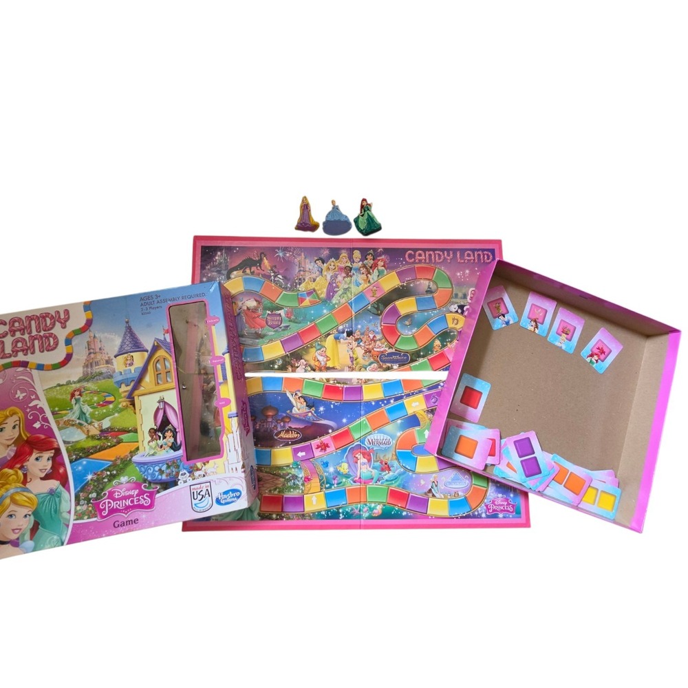 Candy Land Candyland Disney Princess Hasbro Game 1 Card Missing